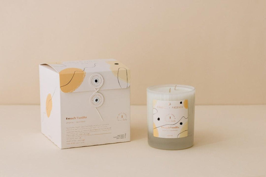 Rafine Living Handcrafted Home Goods Candle And Friends French Vanilla Candle Medium 6 Tucas Home Furniture