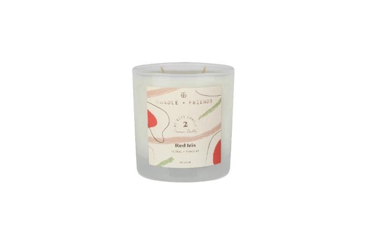 Rafine Living Handcrafted Home Goods Candle And Friends Red Iris Glass Candle Medium 1