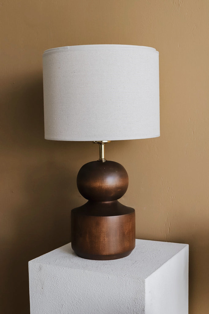 Rafine Living Handcrafted Home Goods Capri Lamp Wood Table Lamp 01