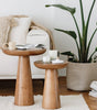 Rafine Living Handcrafted Home Goods Tuca's Home Mushroom 2 and 3 Dark Wood Coffee Table Modern midcentury furniture 1